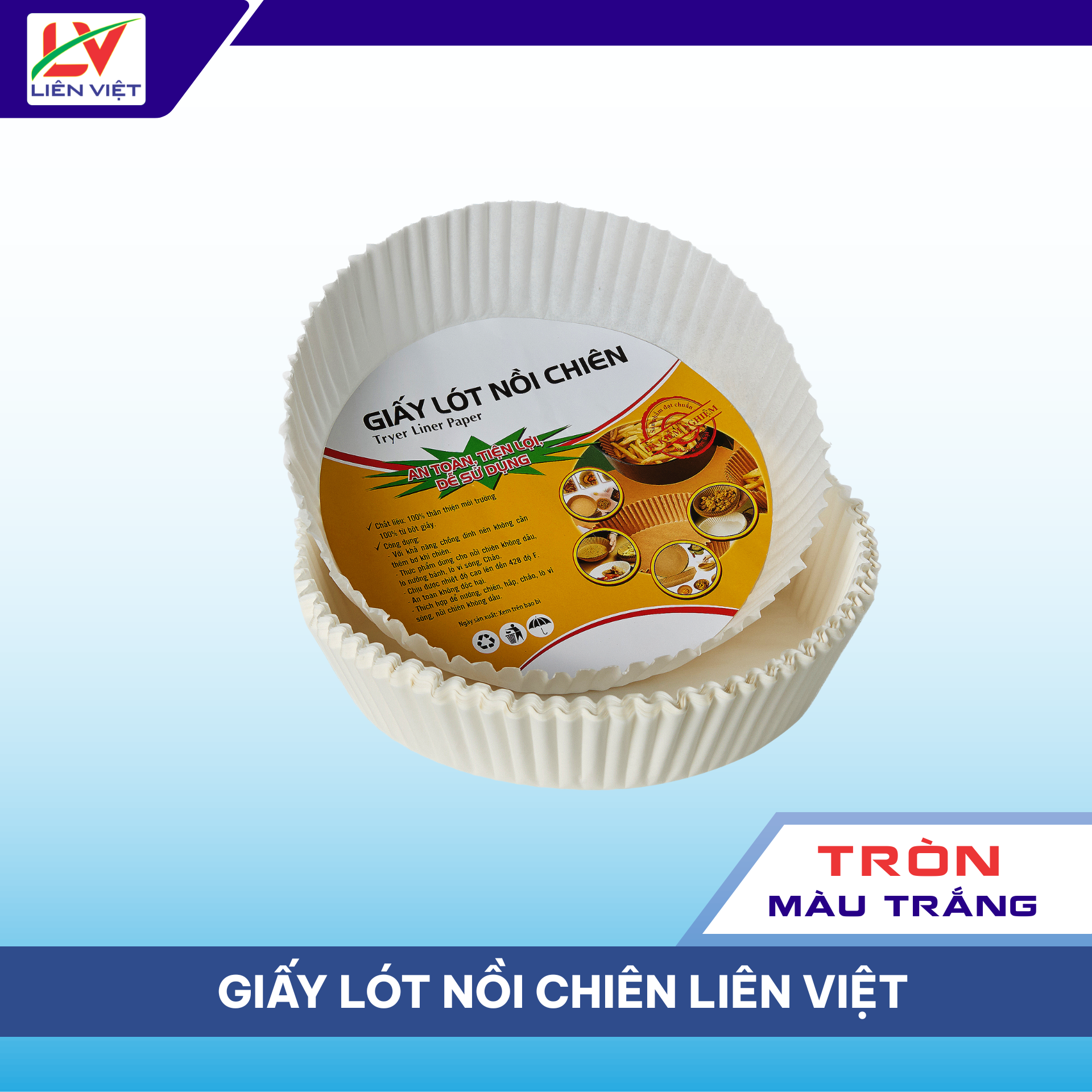 Giấy Lót Nồi Chiên Trắng 